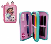 Piórnik 2-komorowy z wyposażeniem Gabby`s Dollhouse